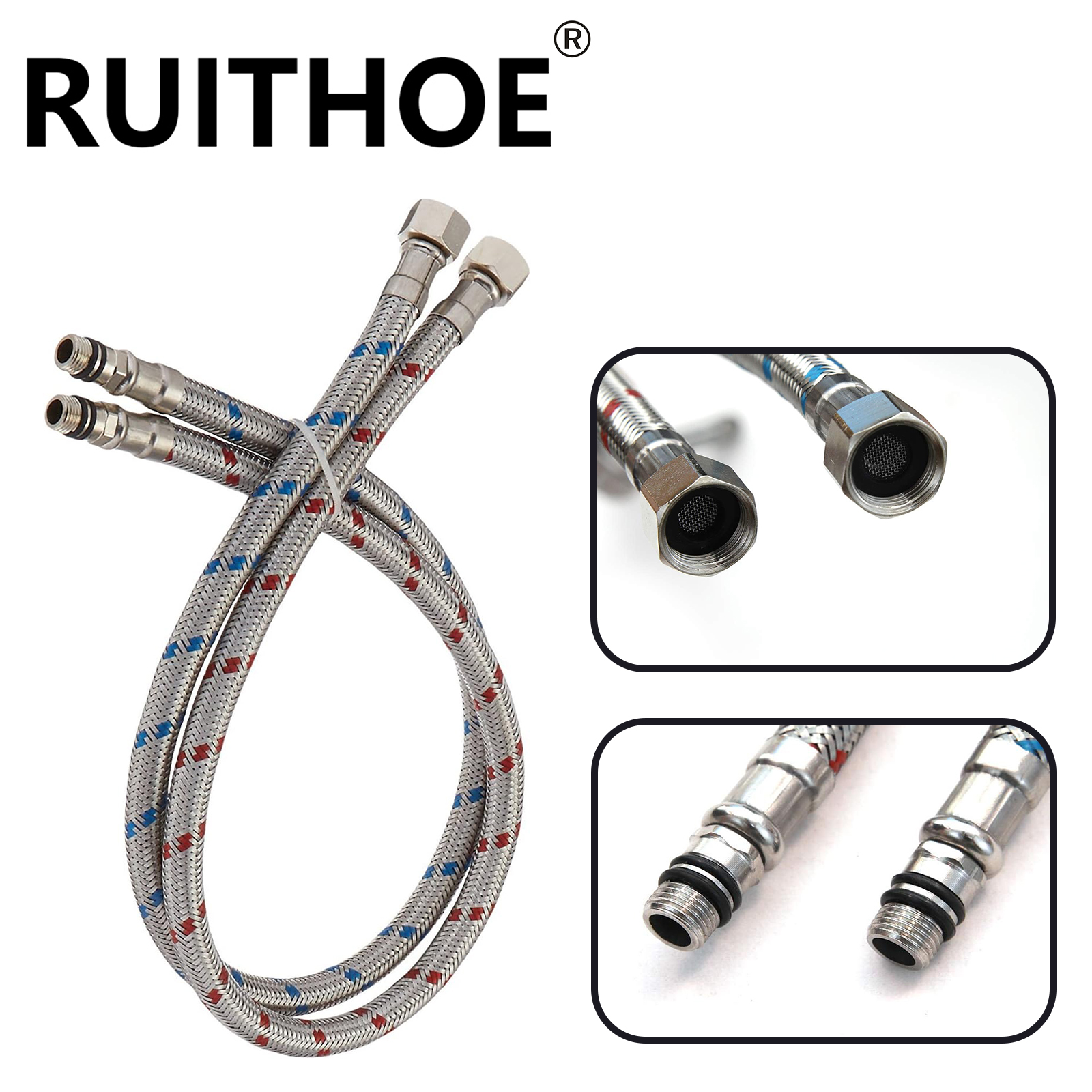 2 Piece 24-Inch Long Faucet Co - Flexible Hose Braided avis et prix