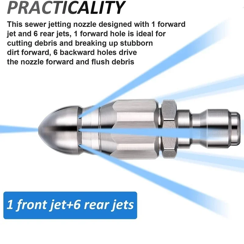 Water Jet High Pressure Spraye - Drain Pipe Clip avis et prix
