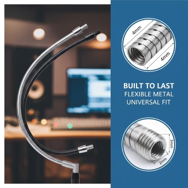LED M4 Black Silver Microphone - Drain Snake Flexible avis et prix