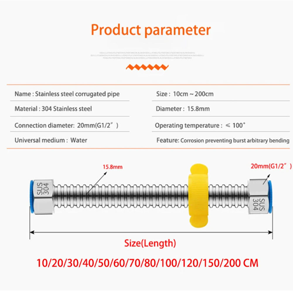One 304 Stainless Steel Corrug - Flexible Hose Braided avis et prix