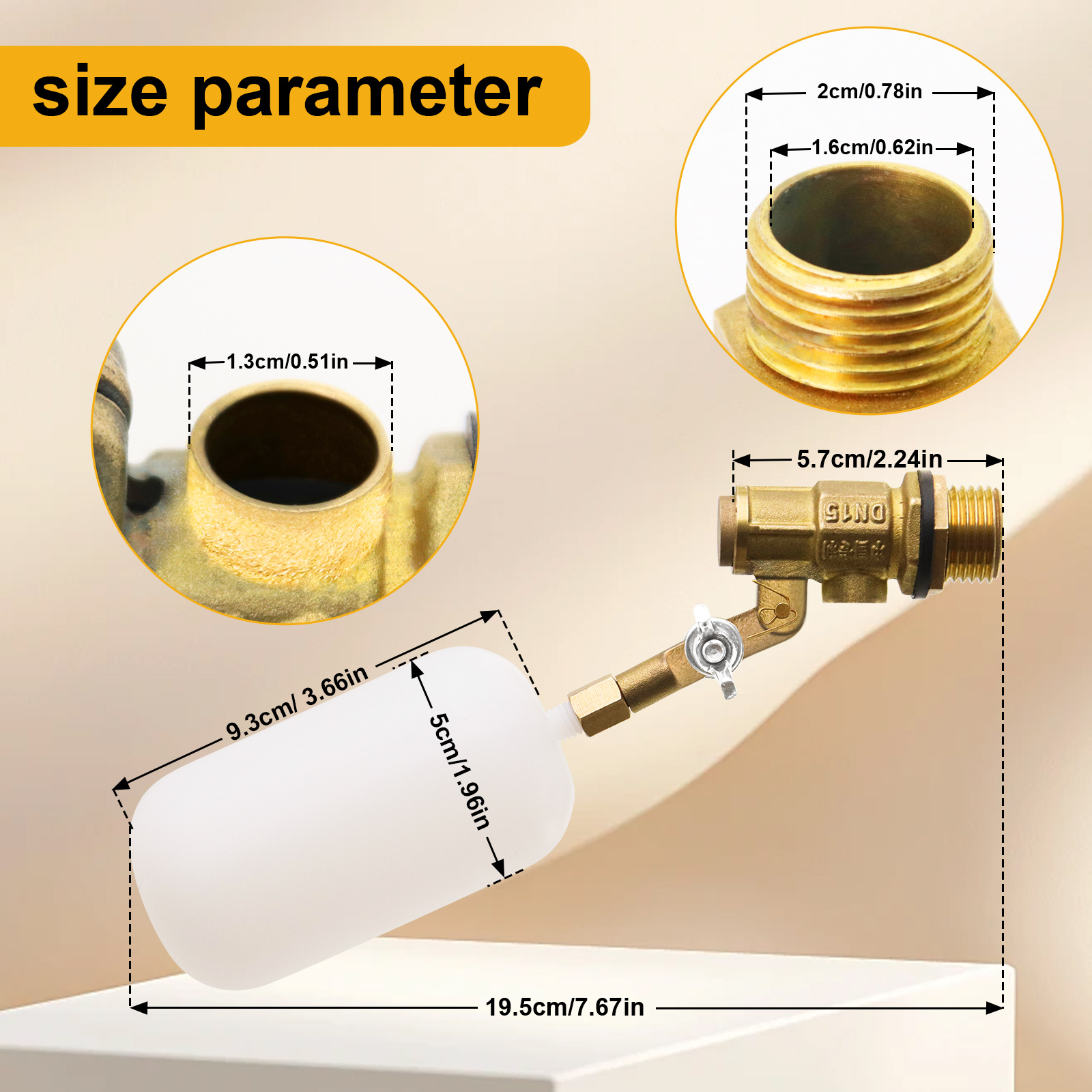 1/2 Inch Copper Calve Float Ba - Float Ball Valve avis et prix