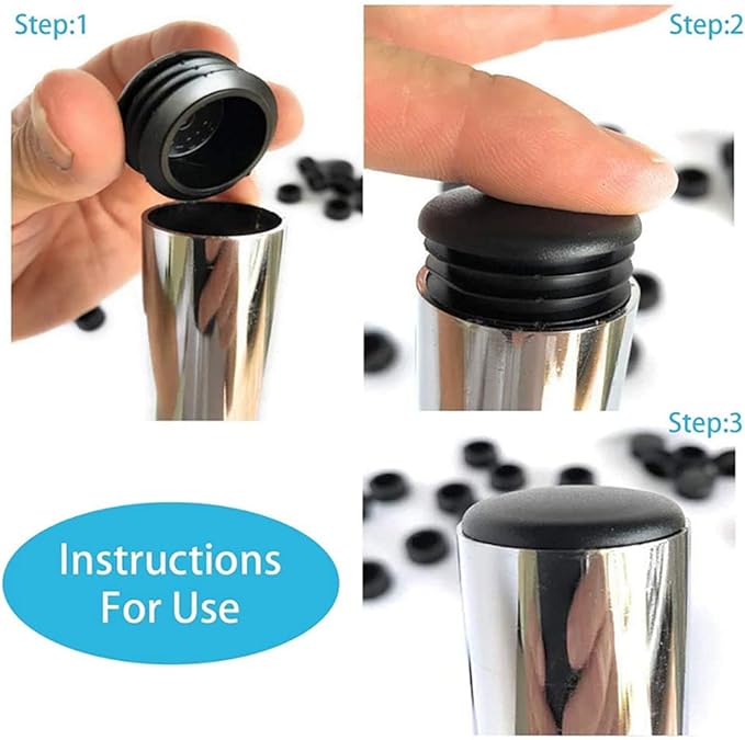 8 PCS Black Round Plastic Blan - Plastic Pipe Clip avis et prix