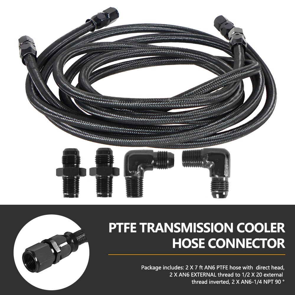 2 X 7Ft AN6 Flexible PTFE Tran - Flexible Hose Braided avis et prix