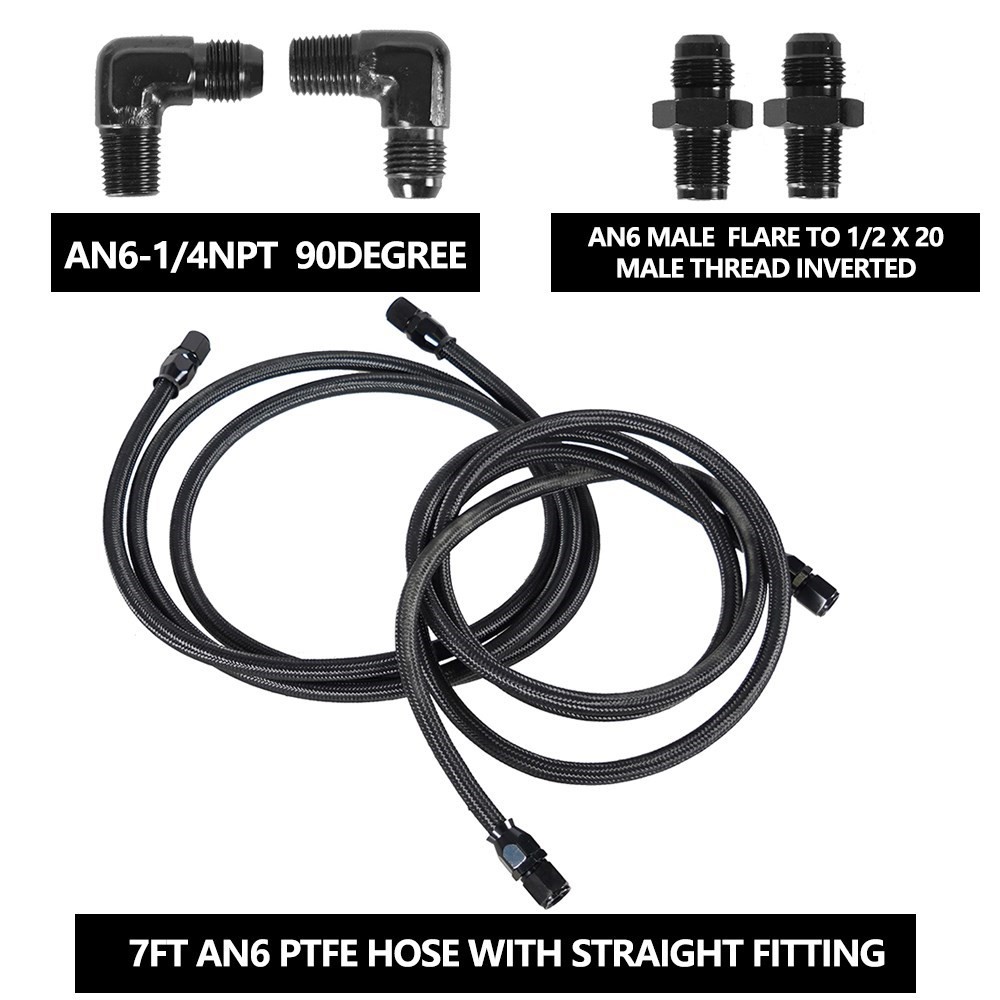 2 X 7Ft AN6 Flexible PTFE Tran - Flexible Hose Braided avis et prix