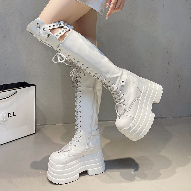 Punk Women Boots Ladies Cospla - Pipe Bending Spring avis et prix