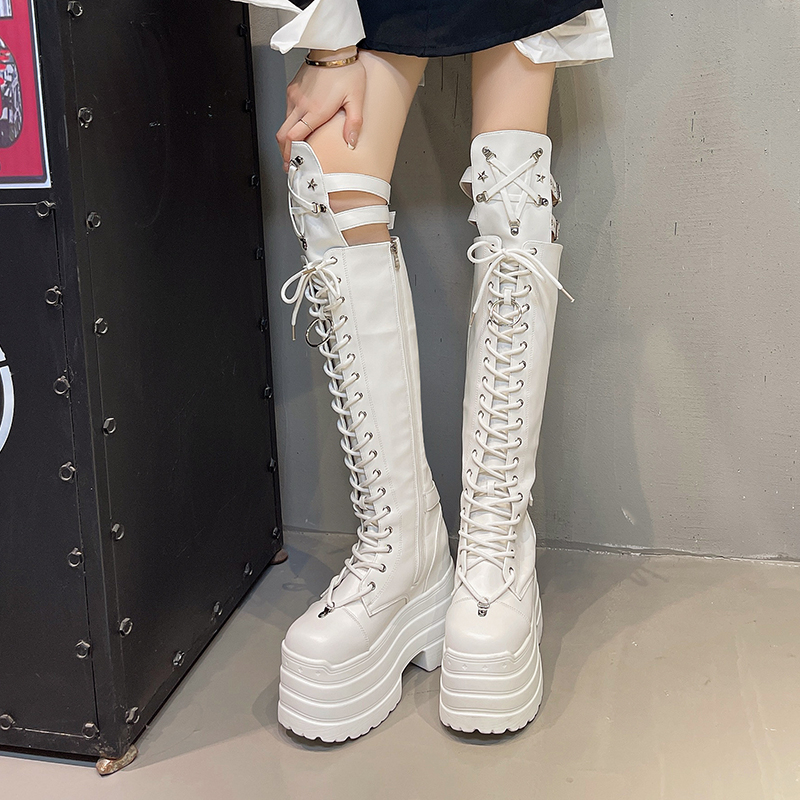 Punk Women Boots Ladies Cospla - Pipe Bending Spring avis et prix