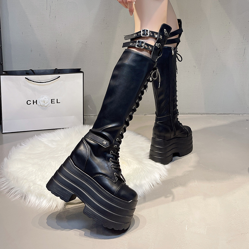 Punk Women Boots Ladies Cospla - Pipe Bending Spring avis et prix