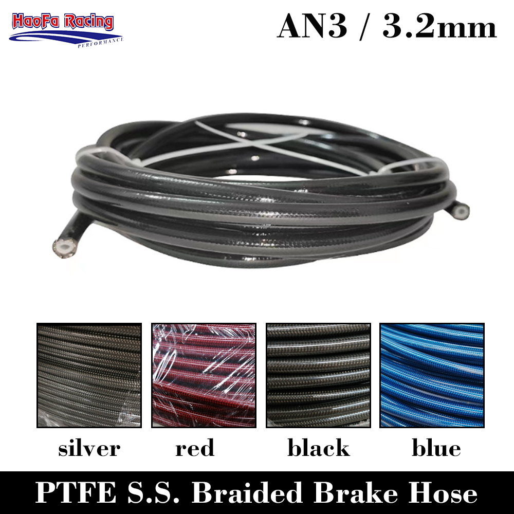 AN3 Motorcycle PTFE Brake Line - Flexible Hose Braided avis et prix