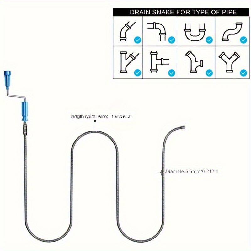 Telescopic Handle Flexible Ste - Drain Snake Flexible avis et prix