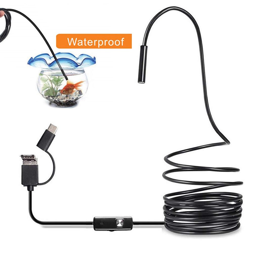 6 LED Light 7mm 1M  Endoscope  - Drain Snake Flexible avis et prix