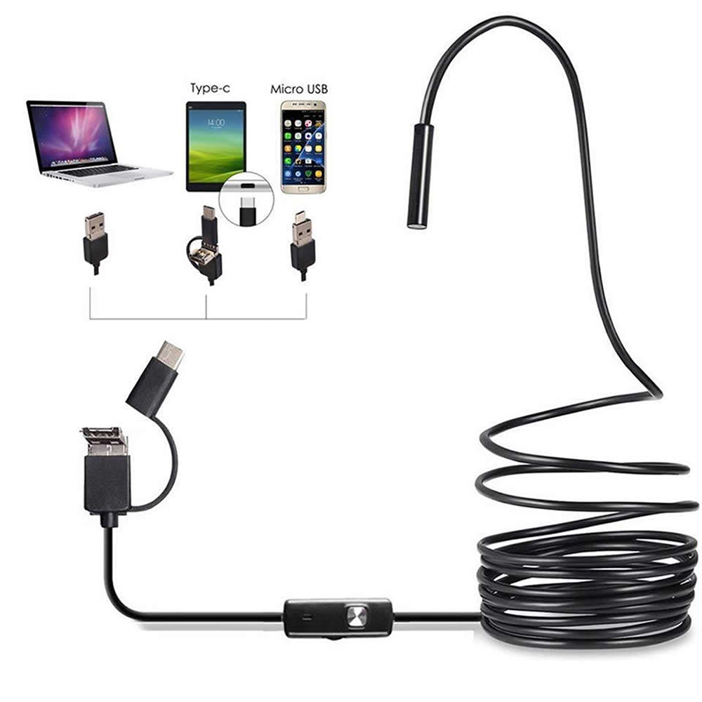 6 LED Light 7mm 1M  Endoscope  - Drain Snake Flexible avis et prix