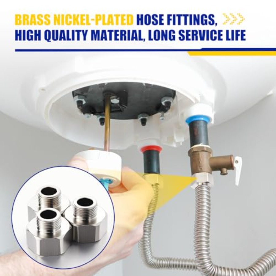 8 Pcs Brass Water Line Adapter - Compression Fitting Brass avis et prix