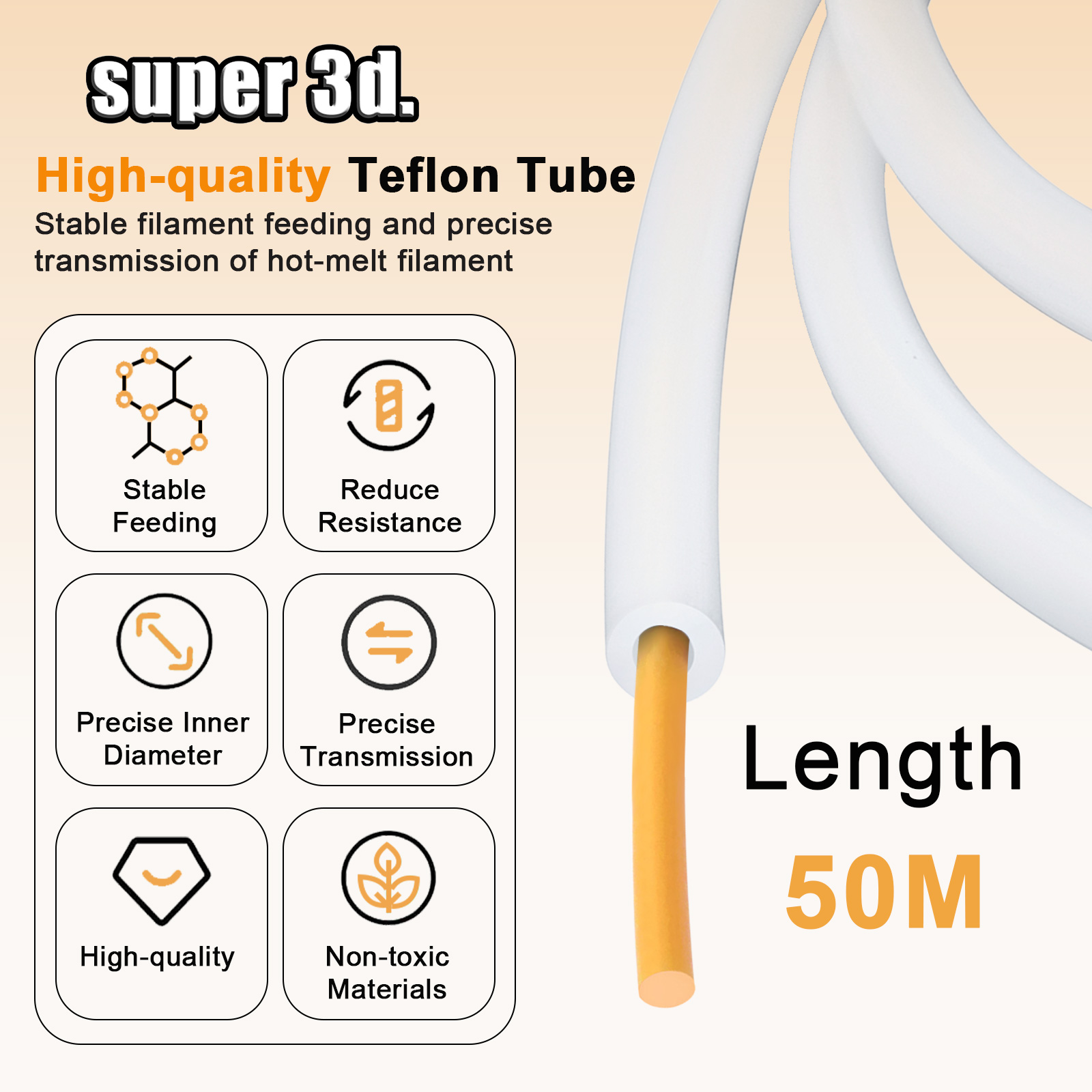 1/2/50M Bambu Lab PTFE Tube ID - Ptfe Tape Thread avis et prix
