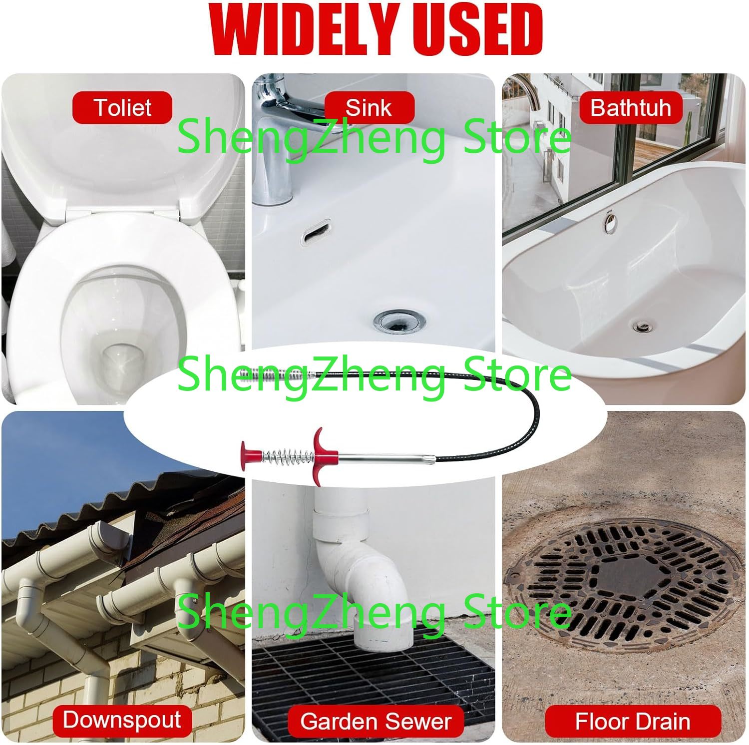 1Pcs Drain Snake Hair Drain Cl - Drain Snake Flexible avis et prix