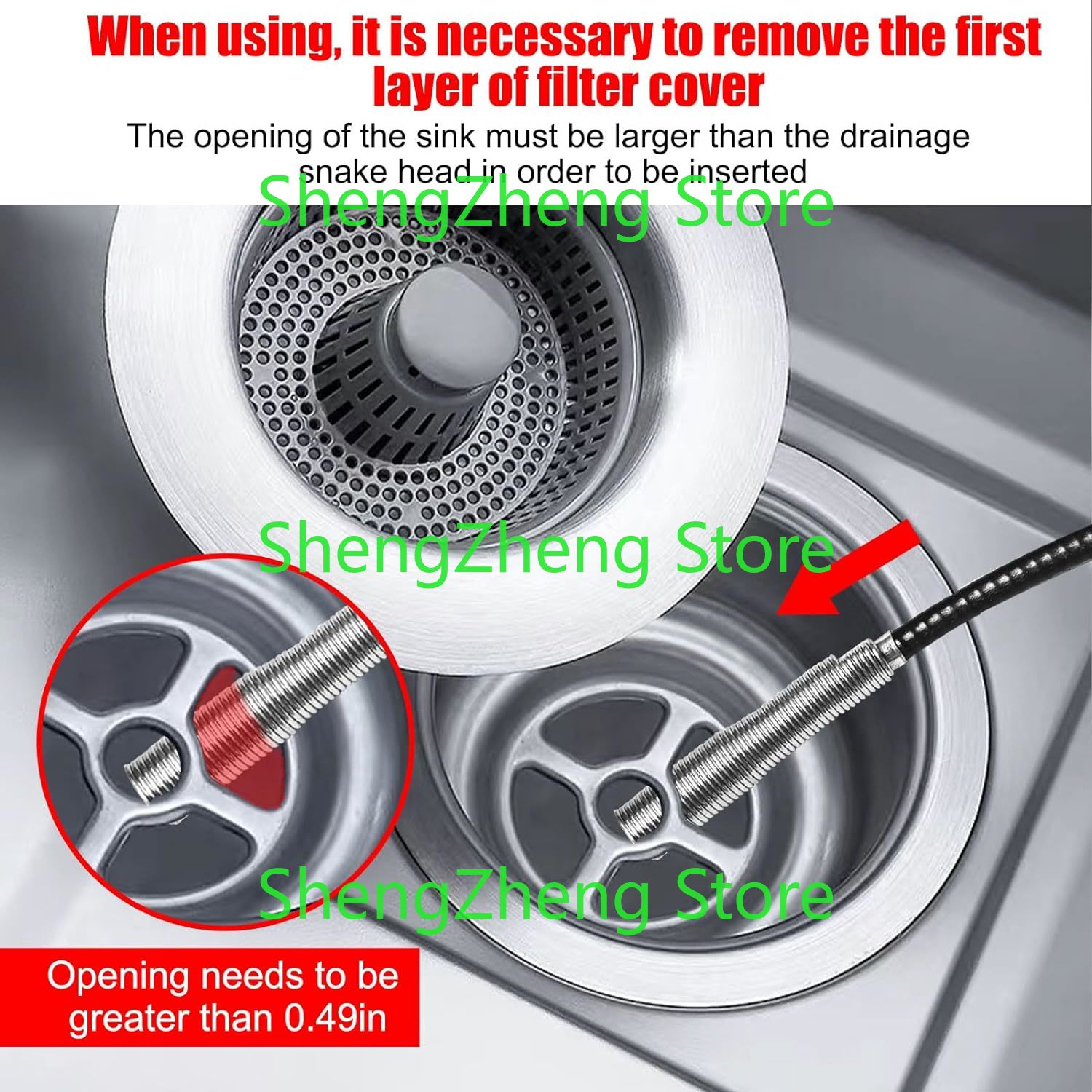1Pcs Drain Snake Hair Drain Cl - Drain Snake Flexible avis et prix
