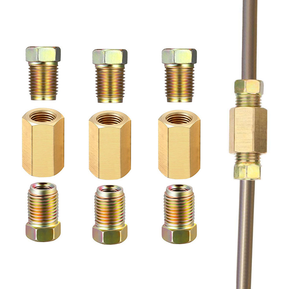 12pcs 3/16 (3/8-24 Inverted) B - Compression Fitting Brass avis et prix