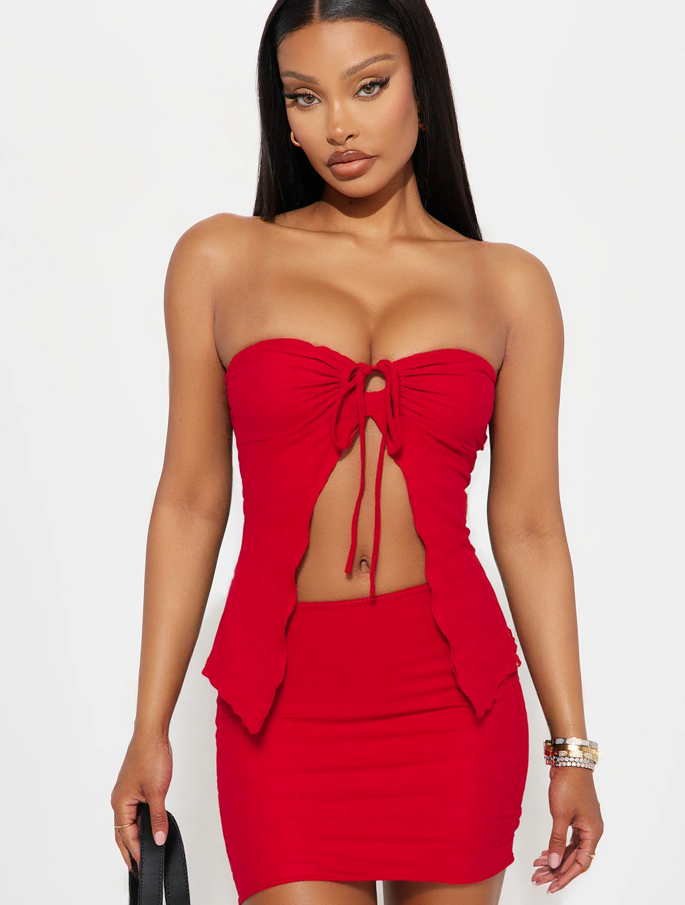 Women's Solid Color Tube Top & - Pipe Bending Spring avis et prix