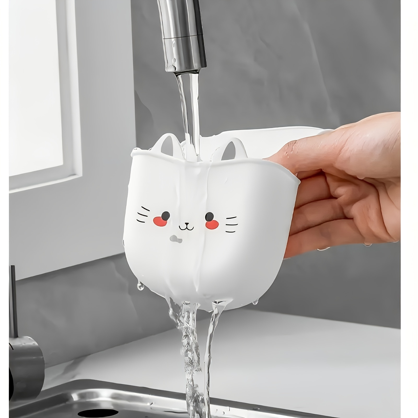 Cartoon Cat Basket Soft Buckle - Silicone Tap Washer avis et prix