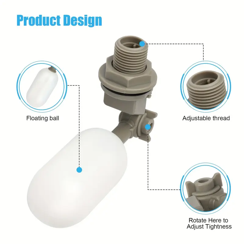 4Pcs Farm Cattle Plastic Water - Float Ball Valve avis et prix