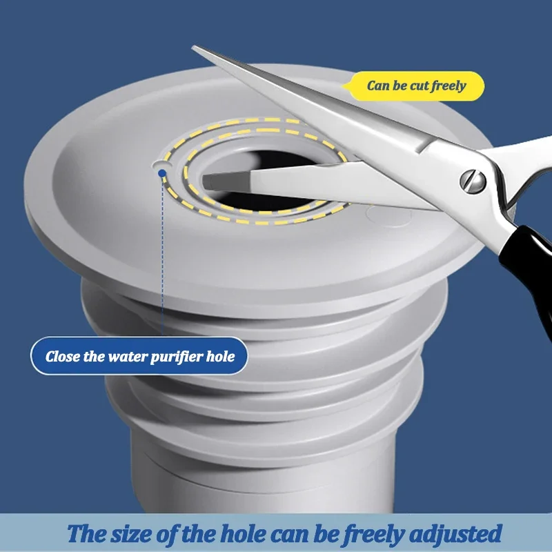 Silicone Bathroom Sewer Seal R - Drain Pipe Clip avis et prix