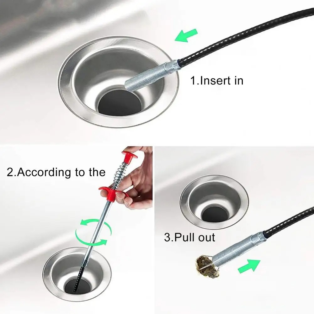 Flexible Spring Snake Drain Pi - Drain Snake Flexible avis et prix