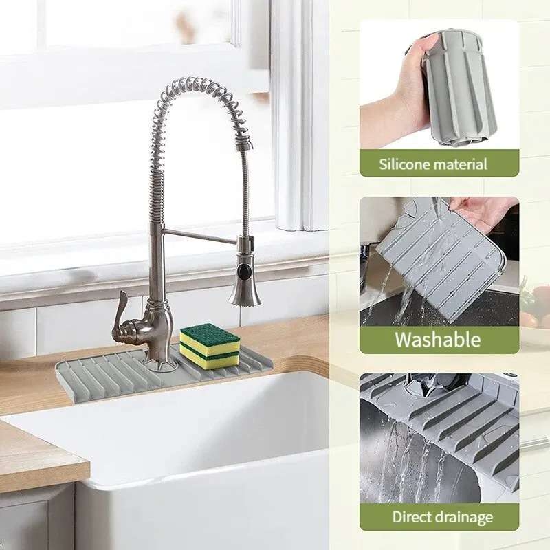 Silicone Faucet Mat Dish Soap  - Silicone Tap Washer avis et prix
